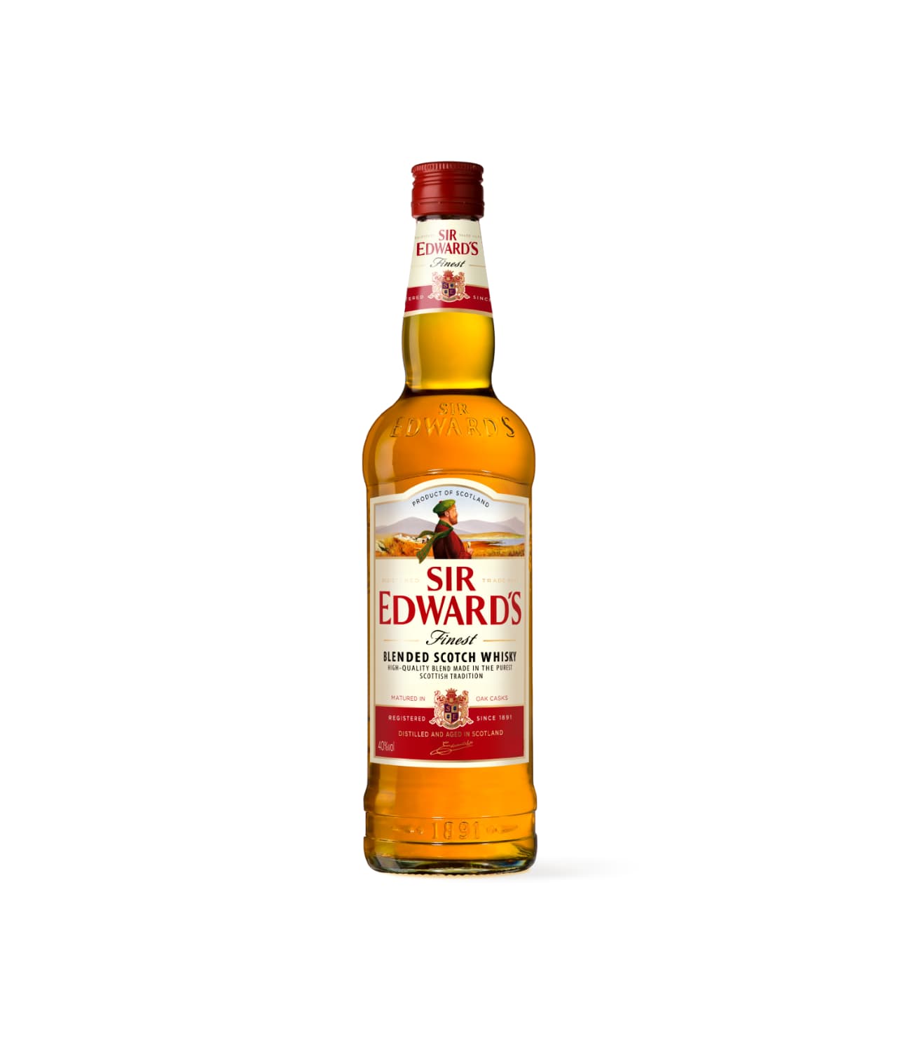 Sir Edwards Finest Blended Scotch Whisky, 1 Litre