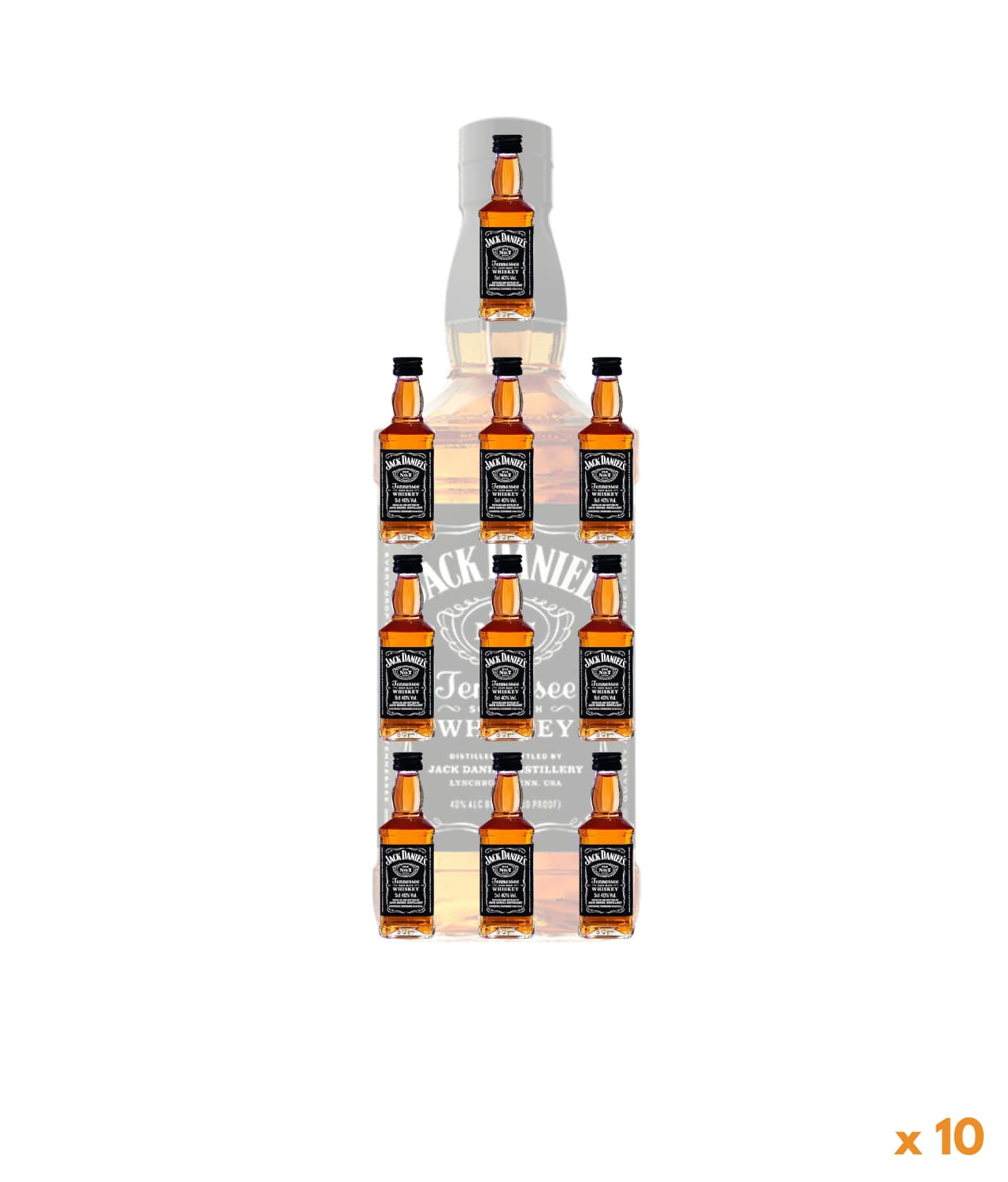 Jack Daniels 500ml – Pack of 10 Miniatures